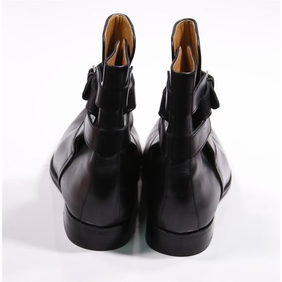 Hermes Mens Black Jodphur Leather Boots Eu 43.5 - US 10.5 +Box - Picture 7 of 12